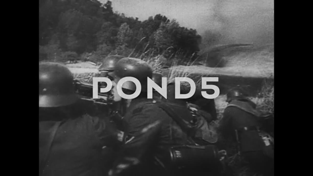 WW2 Footage : German MG Squad