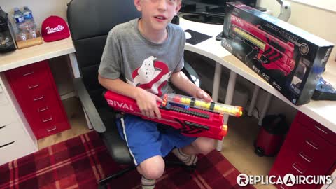 Nerf Rival Zeus MXV-1200 Full Review With Son Gabriel