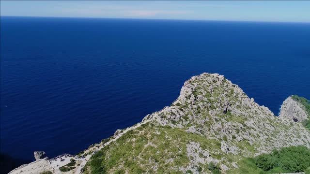 flight over mirador es colomer mallorca spain