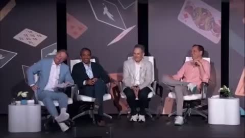 ELON Musk laughing w people about twitter claiming that 95% of their accounts are real people