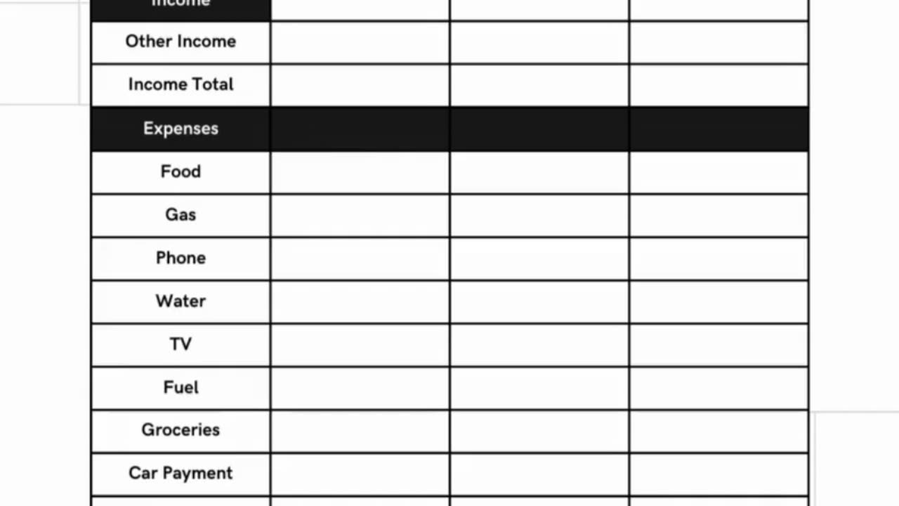 MONTHLY BUDGET PLANNER - Instant Download Print ❤️