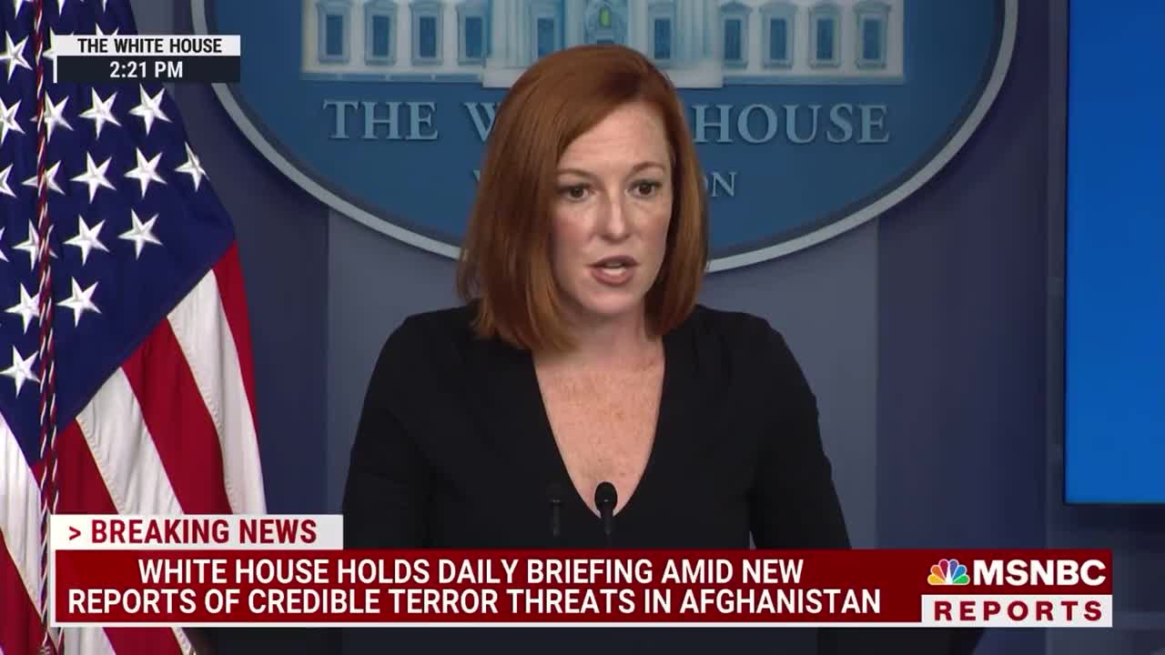 Psaki Defends Afghanistan Disaster: It's Easy to Be a Critic