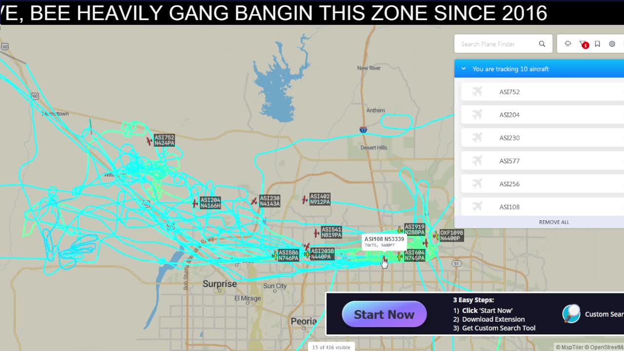 ANd Arrogantguard mormons mafia planes still gang warfare on Wittmann AZ