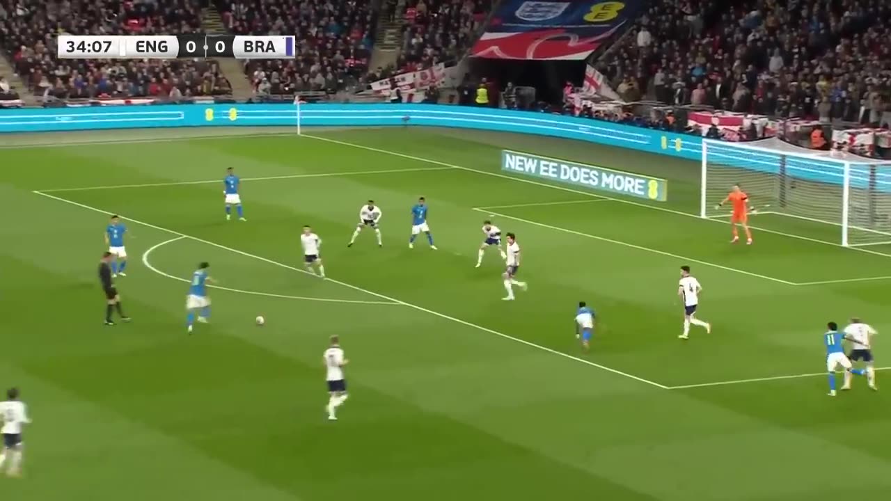 ENGLAND VS BRAZIL INTERNATIONAL HIGHLIGHTS