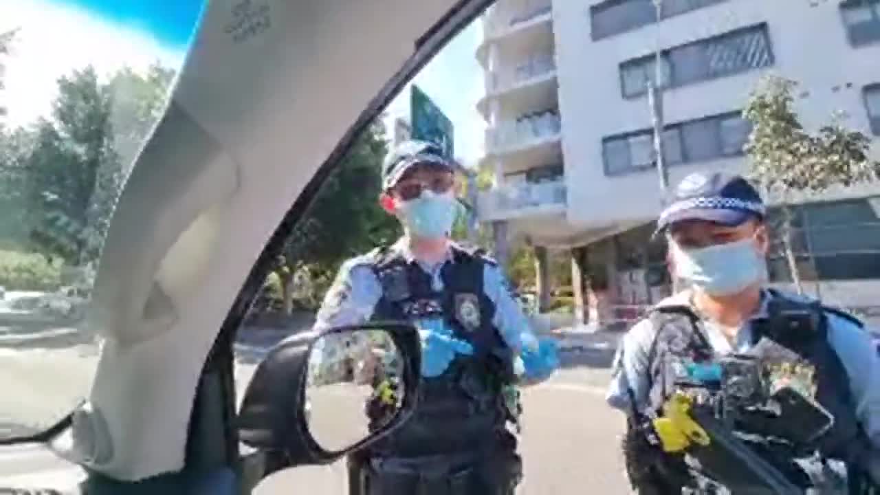 Aussie Cossack gets pulled over for waving at cop