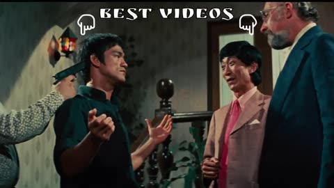 Bruce Lee beats up bandits and humiliated their boss in a restaurant