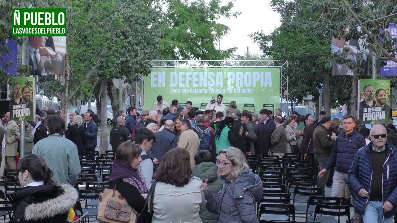 Primer acto del 12M de VOX en defensa propia en Barcelona