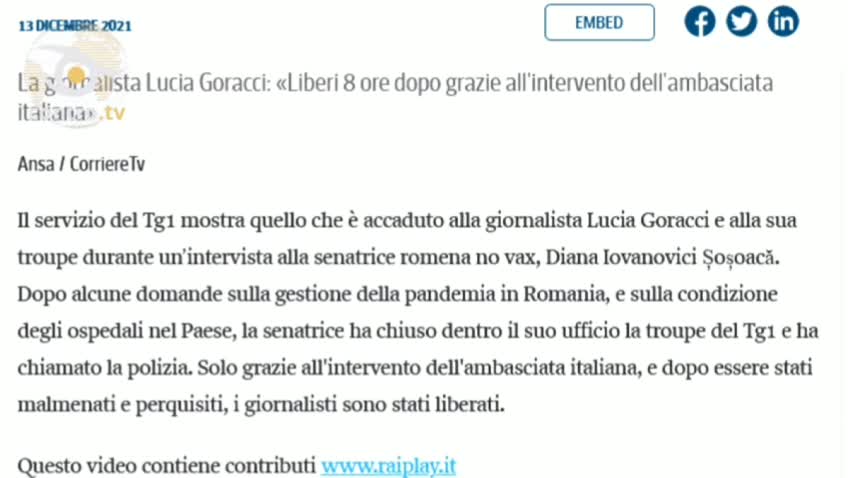 IL FALSO RAPIMENTO DELLA TROUPE RAI