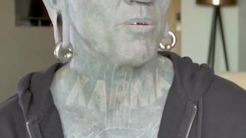 Most tatooed man: Lucky Diamond Rich