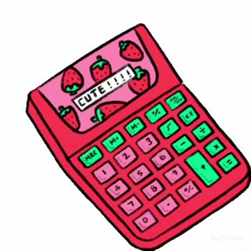 Cute Calculator Gif! 🥰