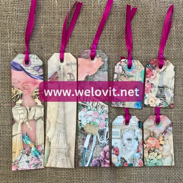 French Botanical Handmade Bookmark ❤️