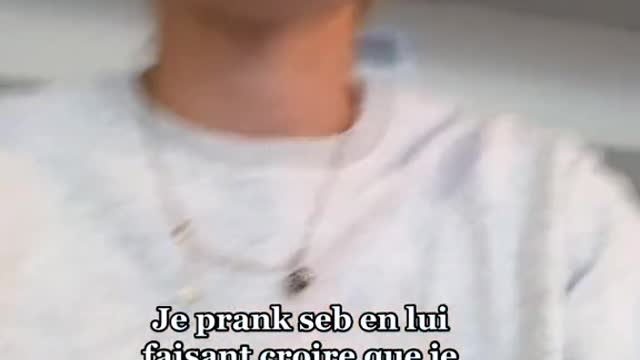 Comme demandé j’ai pranké Seb, il va me quitter à force (je lui ai dit après tout va bien) #prank