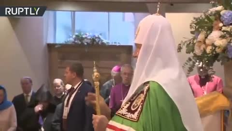 Kiril Ereziarhul ecumenistoid al Rusiei in rugaciuni cu vaticanisti si monofizit 16.10.2016