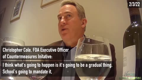 FDA EXECUTIVE OFFICER CHRISTOPHER COLE CAUGHT ON HIDDEN CAMERA