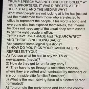 TRUMP SPEECH MEAN’S EVERYTHING❤️🇺🇸💫