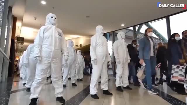 Unique White Mask Protest Against Lockdowns Seen In The Netherlands