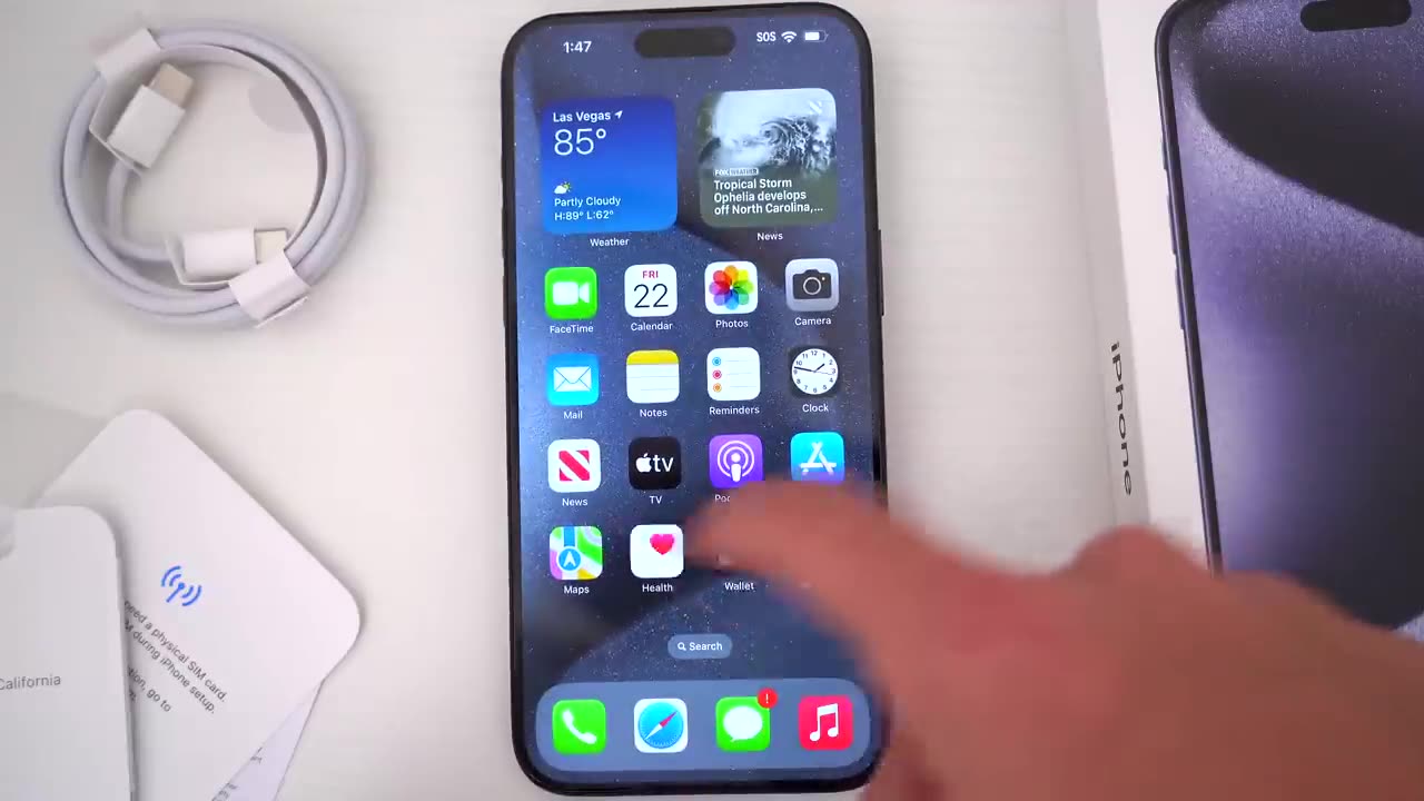 iPhone 15 Pro Max Unboxing Hands-On First Impressions_ (Blue Titanium)