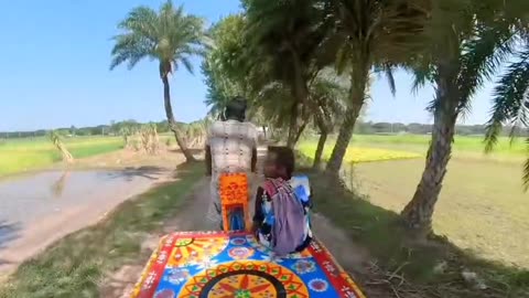 Visit the village in a three-wheeler