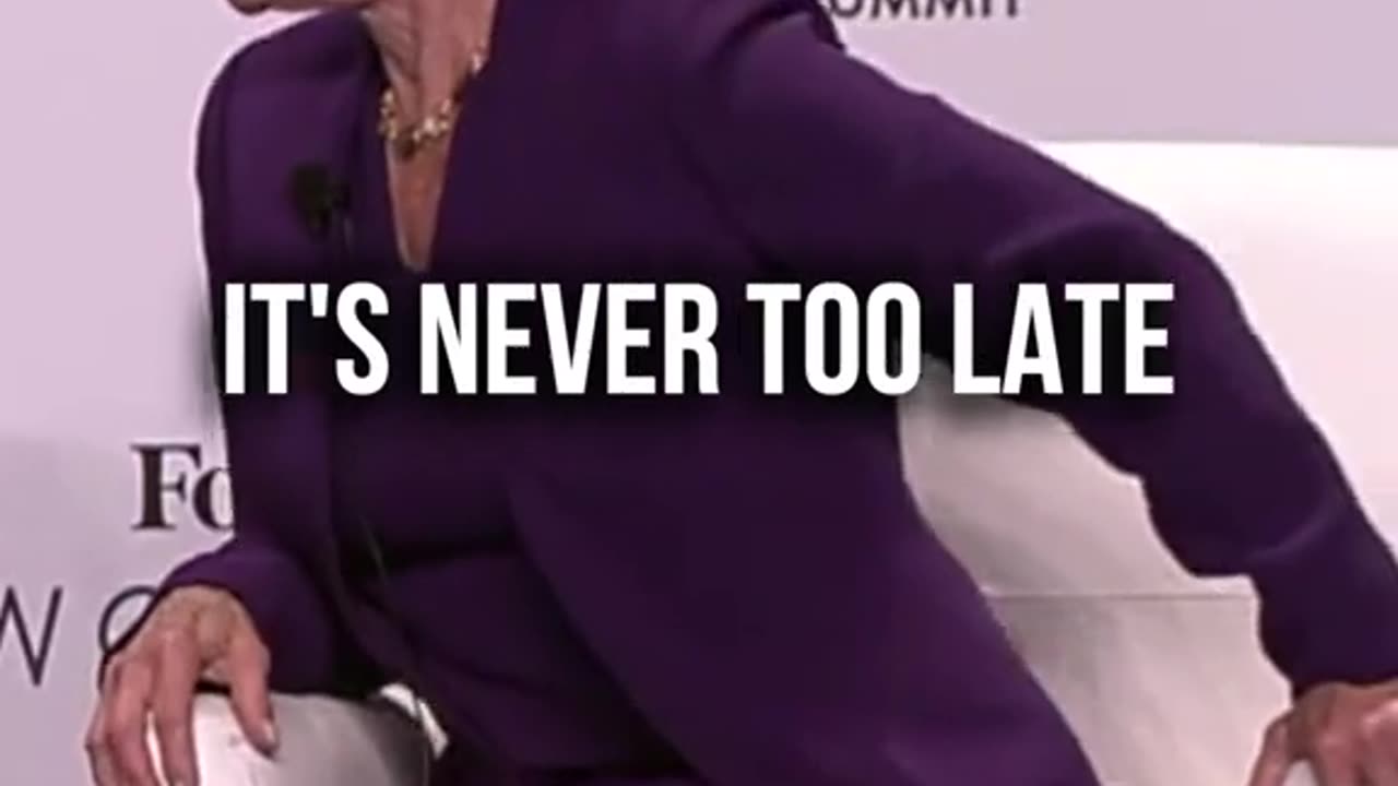 Never too late