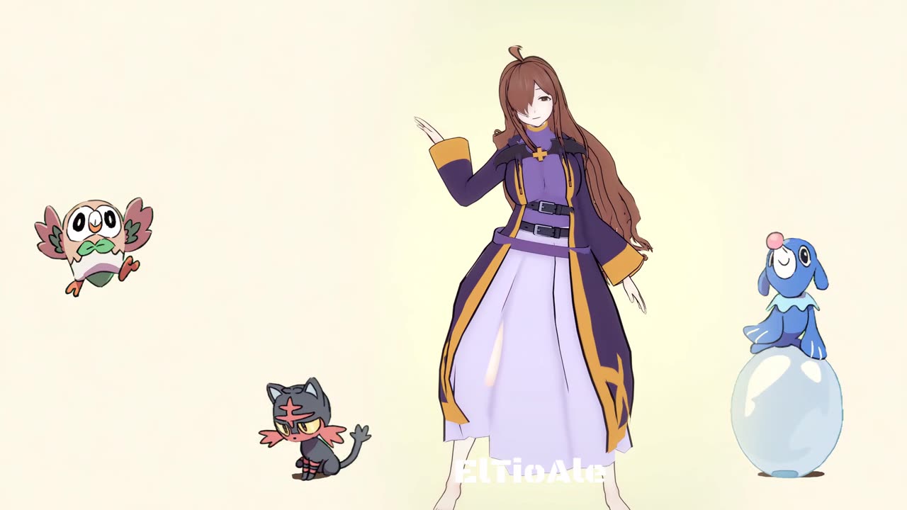 Wiz Konosuba Pokémon dancing POKÉDANCE #mmd #Wiz #Konosuba