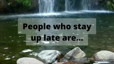 People who stay up late are... #shorts #psychologyfacts