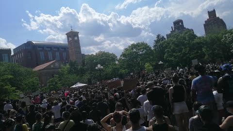 Protest New York City Manhattan Washington Square Park