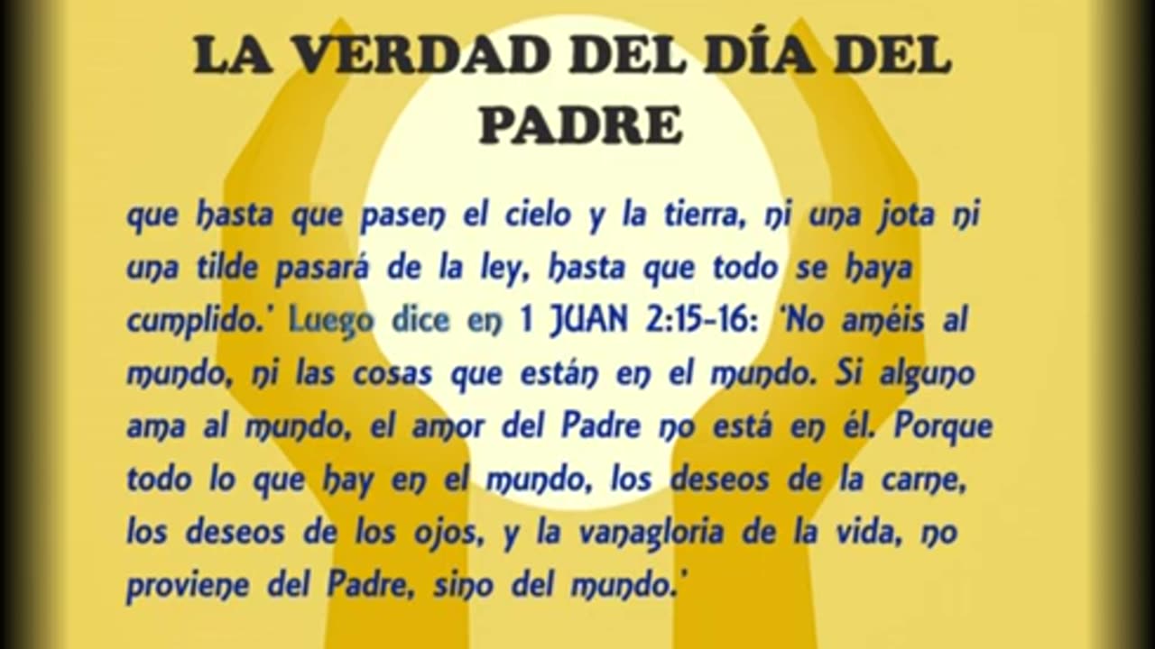 NO CELEBRES el "Dia del Padre"