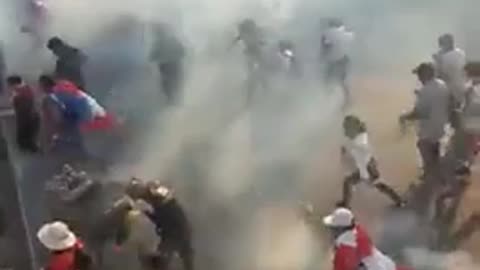 People protesting in peru, 67 people got killed