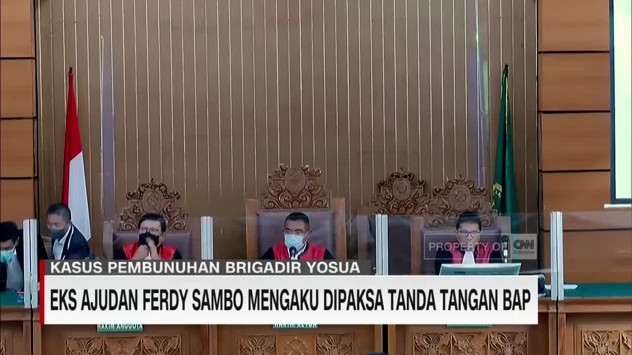 Eks Ajudan Ferdy Sambo Mengaku Dipaksa Tanda Tangan BAP