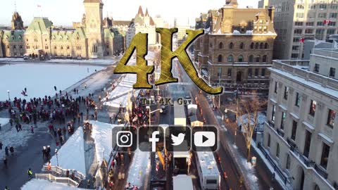 Here is a drone shot from Ottawa 28.1.22