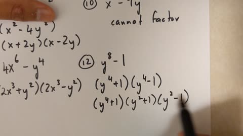 Grade 10 Math - Factoring by difference of squares (Lesson 5.6)