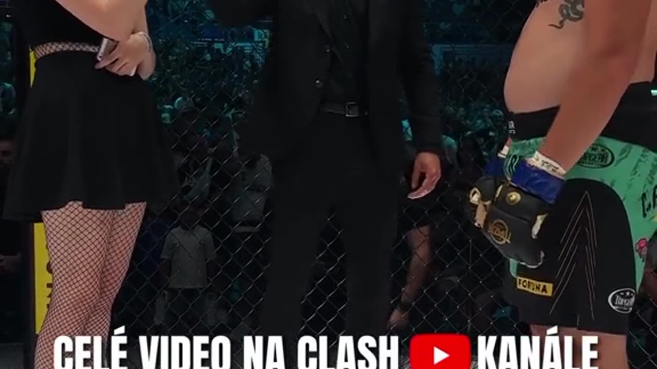 Brutal moment cage fighter proposes after loss and gets rejected