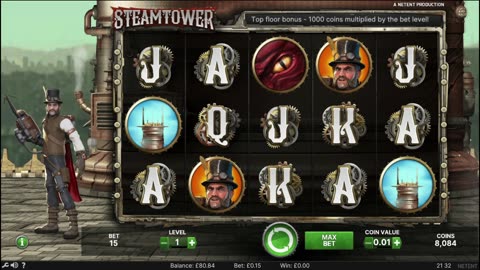 Steam Tower 10 Minute Slots