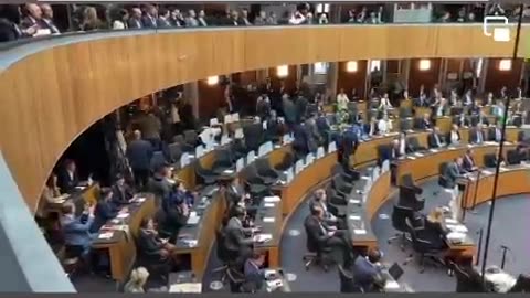 Austrian politicians walk out as Zelensky begins to speak
