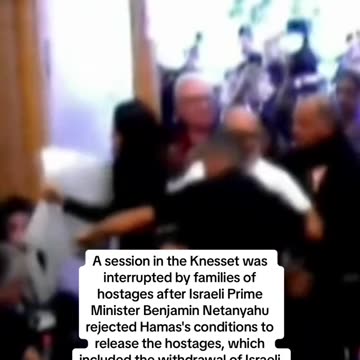 The families stormed the Knesset-BIBI REJECTS RELEASE DEAL