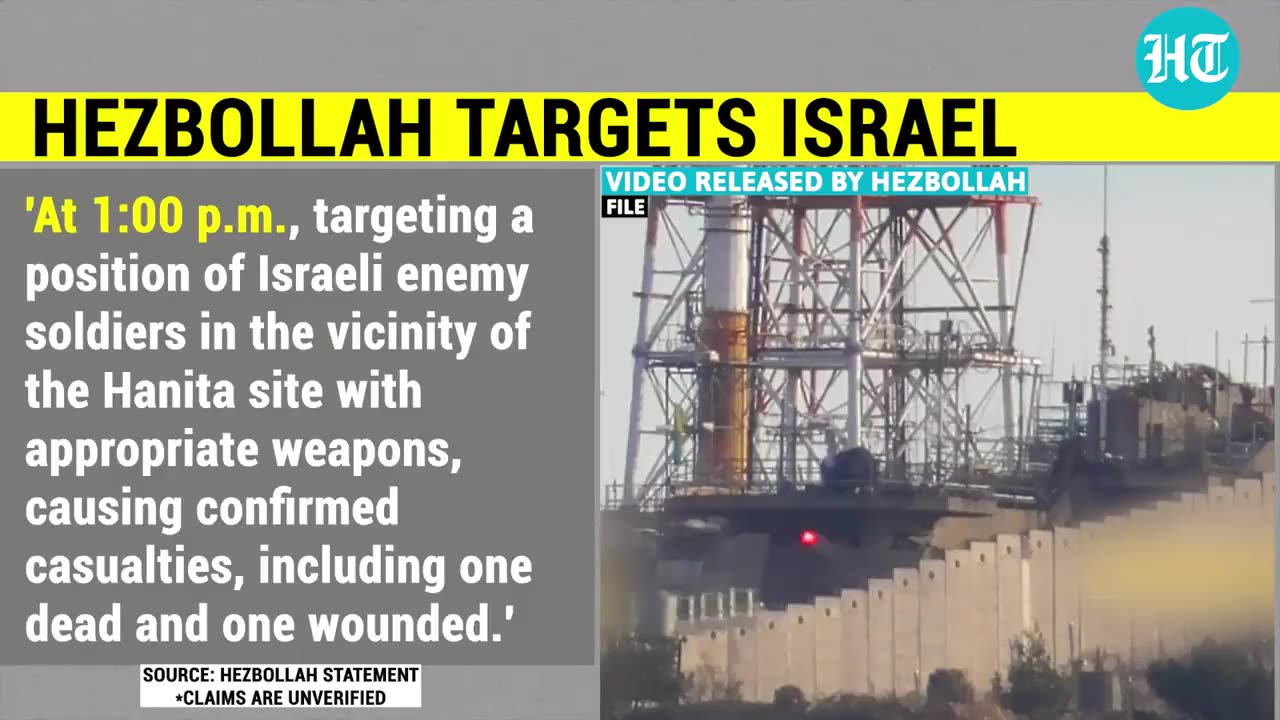 Hezbollah Rains Fire On Israel; Eight Attacks In 12 Hours