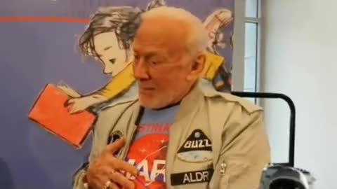 Buzz Aldrin admitting they didn't go to the moon