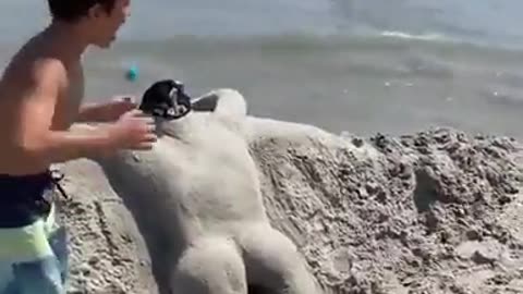 Funny Sand Sculpture