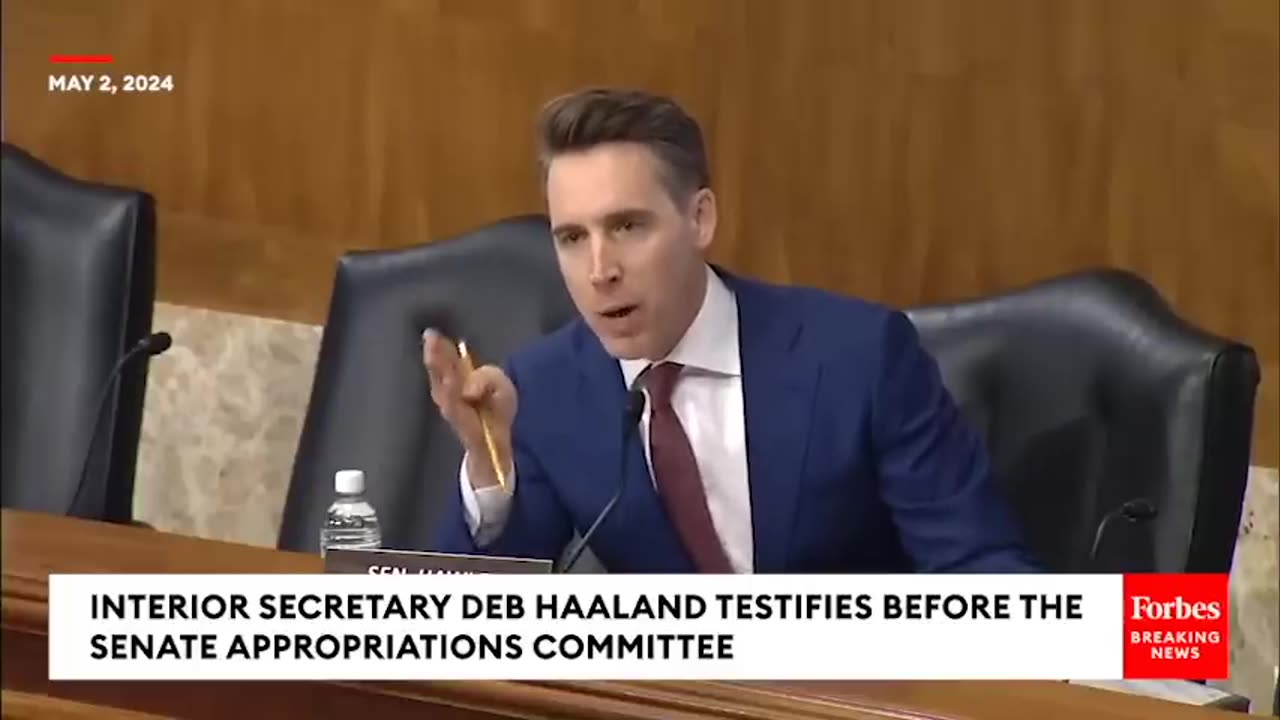 'So You're Not In Charge!'-Josh Hawley Goes Absolutely Nuclear On Deb Haaland Over 'Corruption'