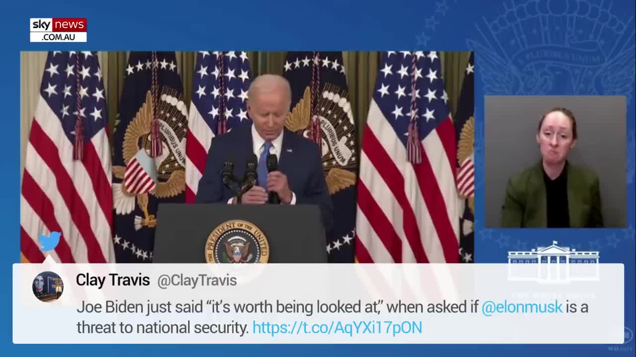 Clueless' Joe Biden 'panics' after Elon Musk question