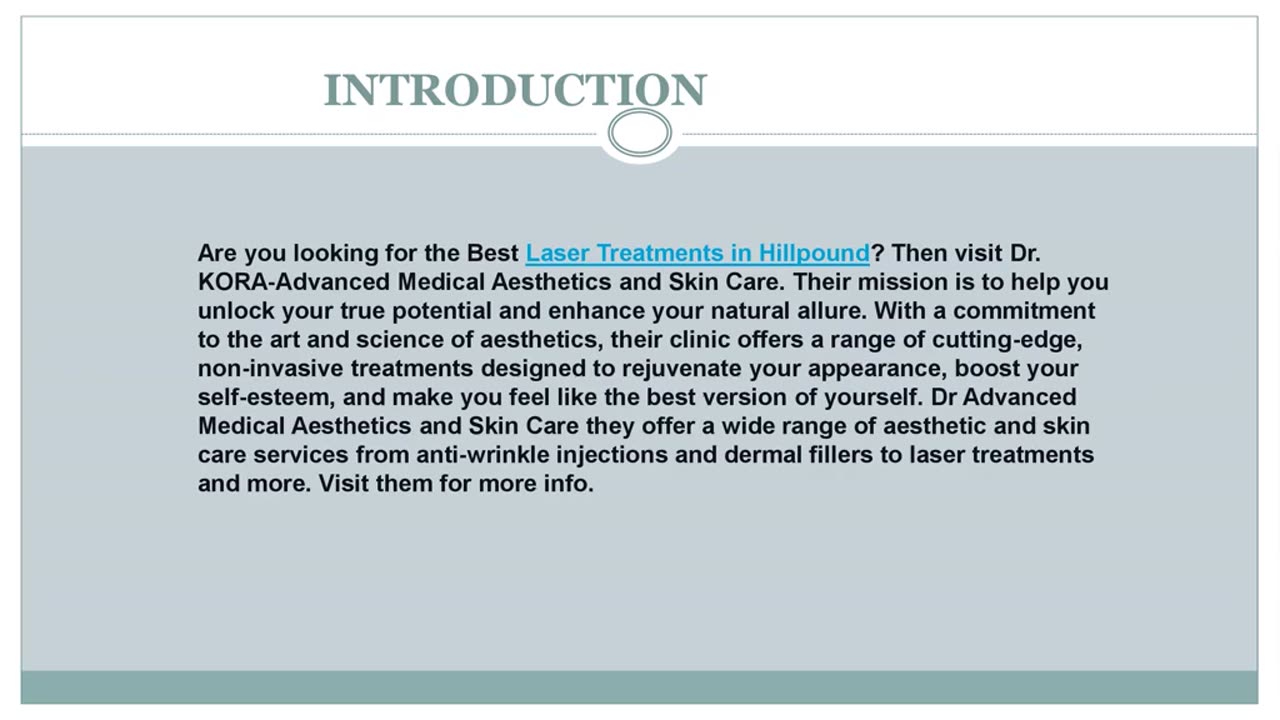 Looking for the best Laser Treatments in Hillpound