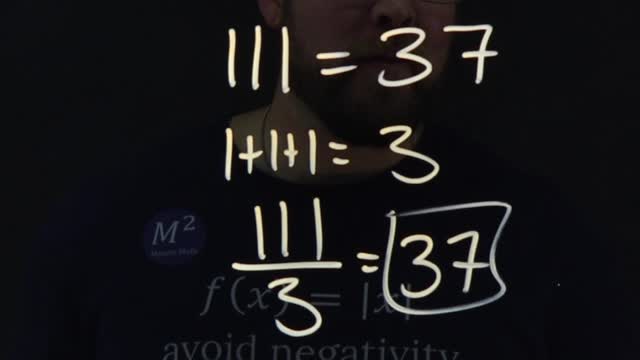 111=37? This math trick always works! | Minute Math Tricks 126 #shorts