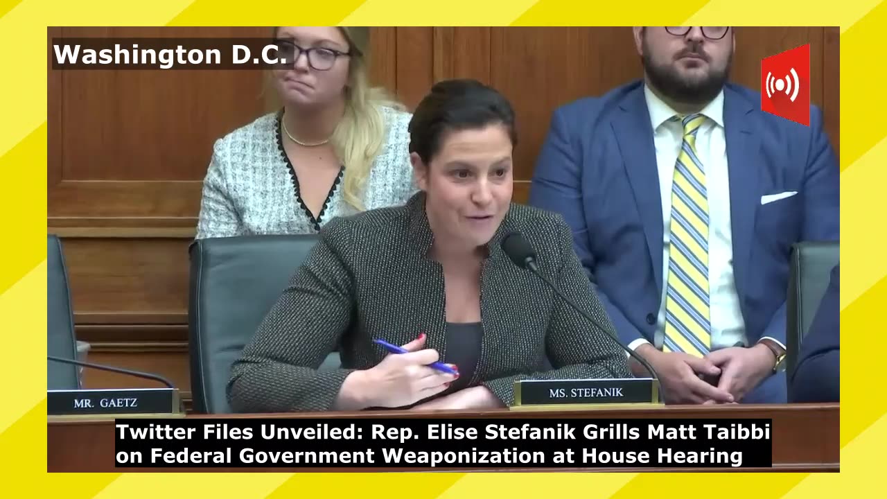 Rep. Elise Stefanik Grills Matt Taibbi