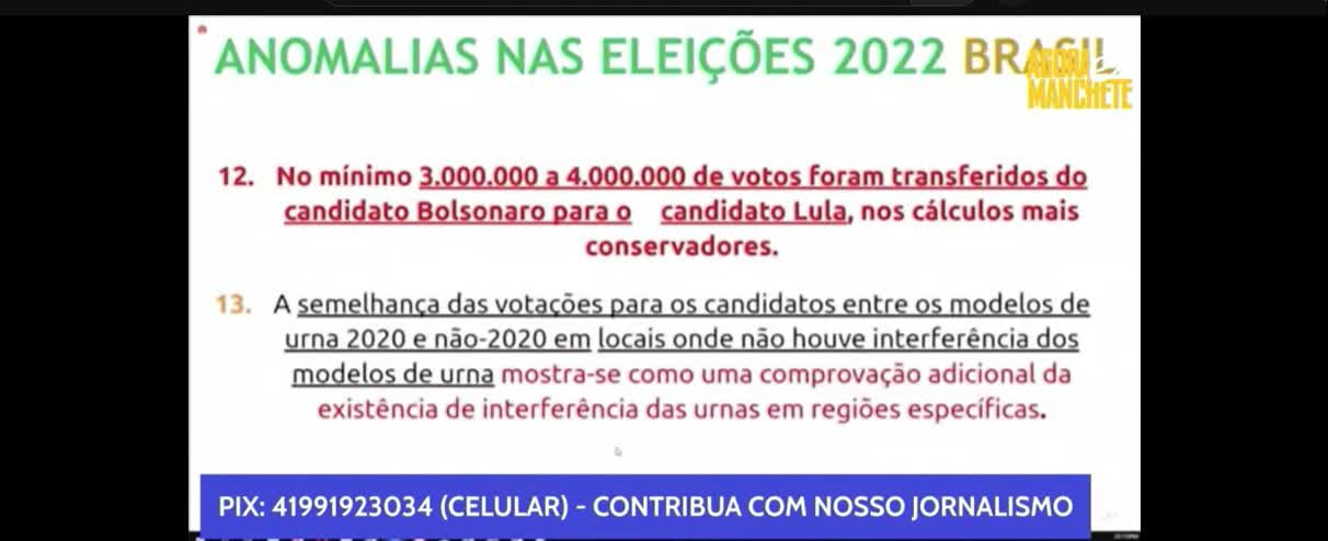 Fraude comprovada