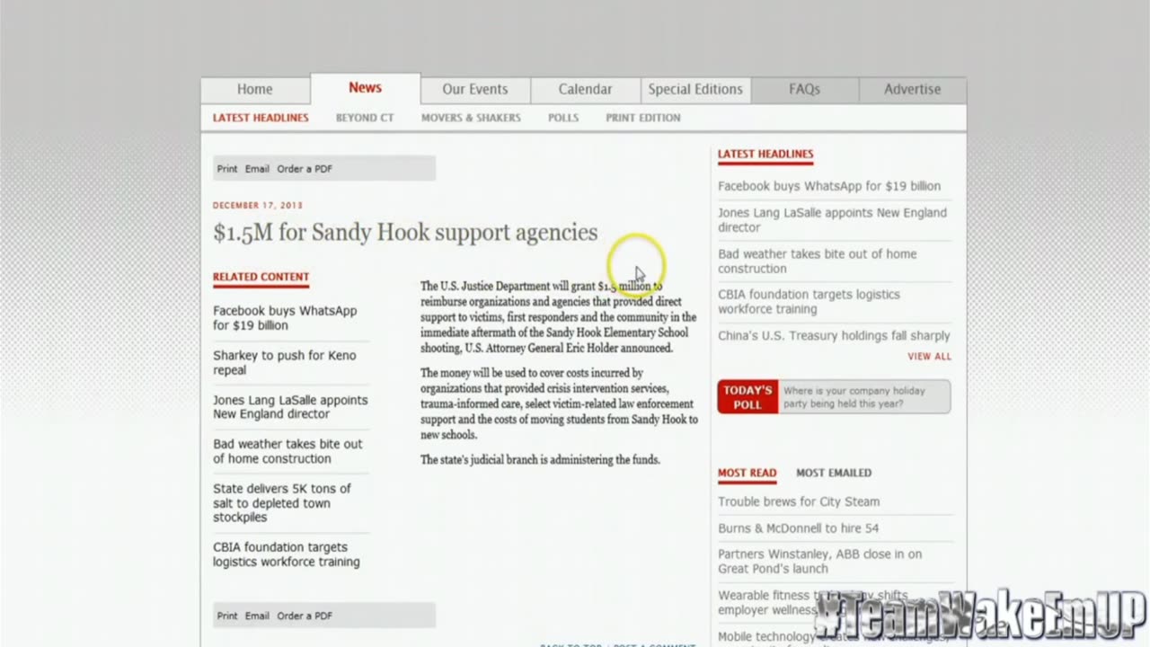 'Eric Holder's Involvment With Sandy Hook' -