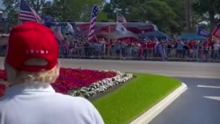 Trump Gets MASSIVE President's Day Ovation Outside Trump International