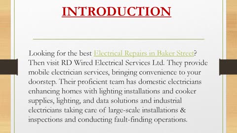 Best Electrical Repairs in Baker Street