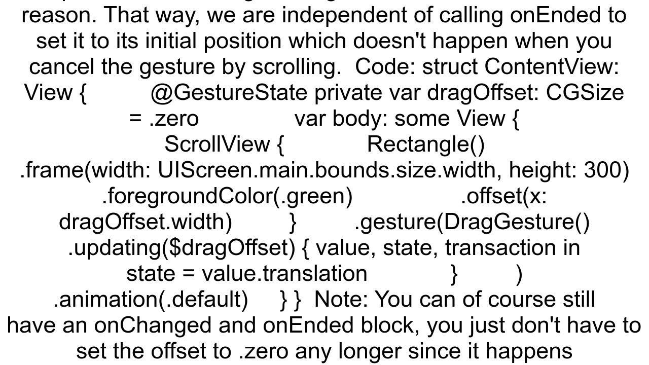 DragGestures onEnded never called if canceled by ScrollView