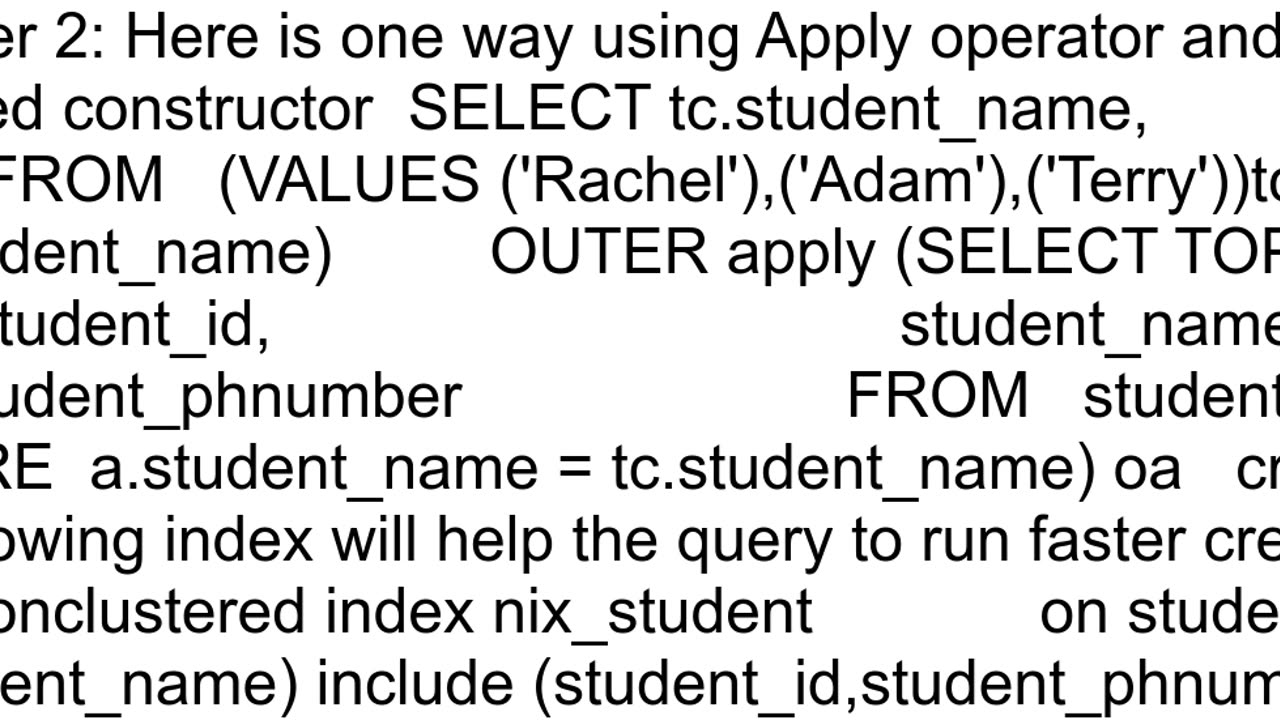 How to select 10 rows for a each column value in the 39IN39 statement TSQL