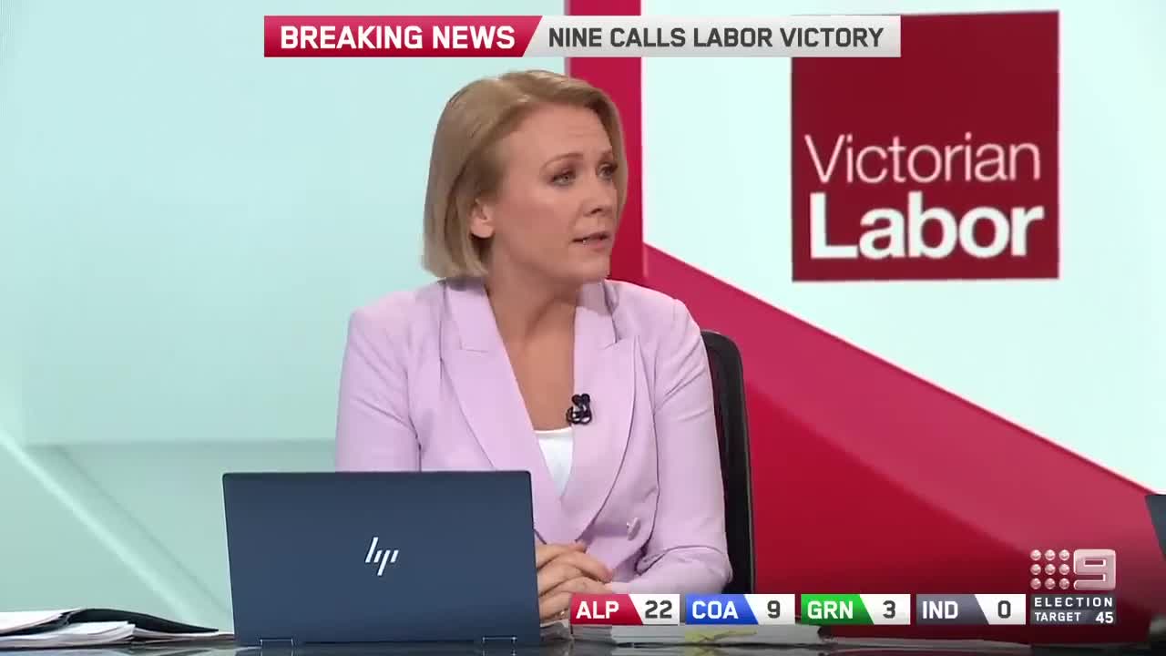 Nine calls Labor victory in Victorian election | 2022 Victoria Election | 9 News Australia